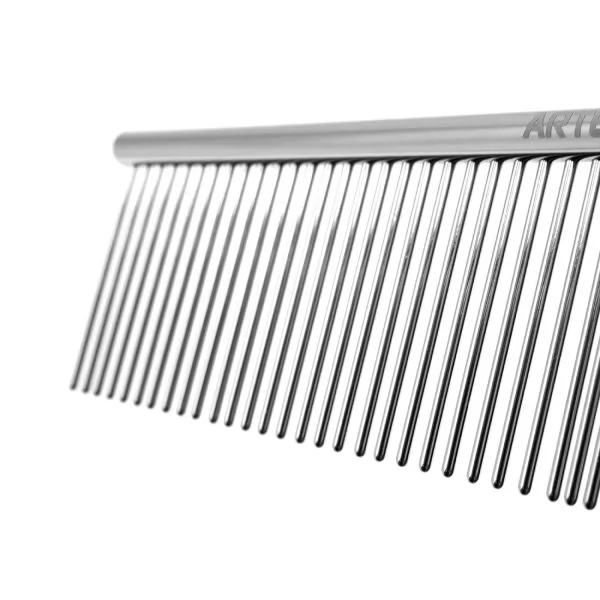 Отзывы покупателей на Комбинированный металлический гребень для животных Artero Long-Tooth Comb 18 см. - 2