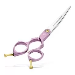 Фото Изогнутые ножницы для стрижки собак Artero Fusion Curvy Shears Pink 6 дюймов - 4