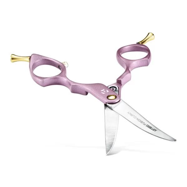 Технические характеристики Изогнутые ножницы для стрижки собак Artero Fusion Curvy Shears Pink 6 дюймов. - 5