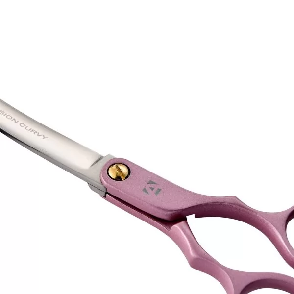 Технические характеристики Изогнутые ножницы для стрижки собак Artero Fusion Curvy Shears Pink 7 дюймов. - 6