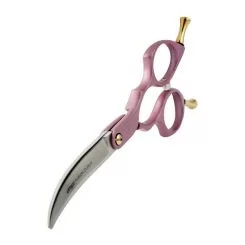 Фото Изогнутые ножницы для стрижки собак Artero Fusion Curvy Shears Pink 7 дюймов - 7